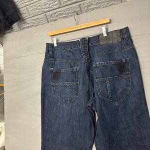 Rocawear Original Fit Dark Wash Denim Jeans Men's W38 Vintage Hip Hop Streetwear